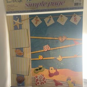 NWT Scrapbooking 3-D Page - Tide